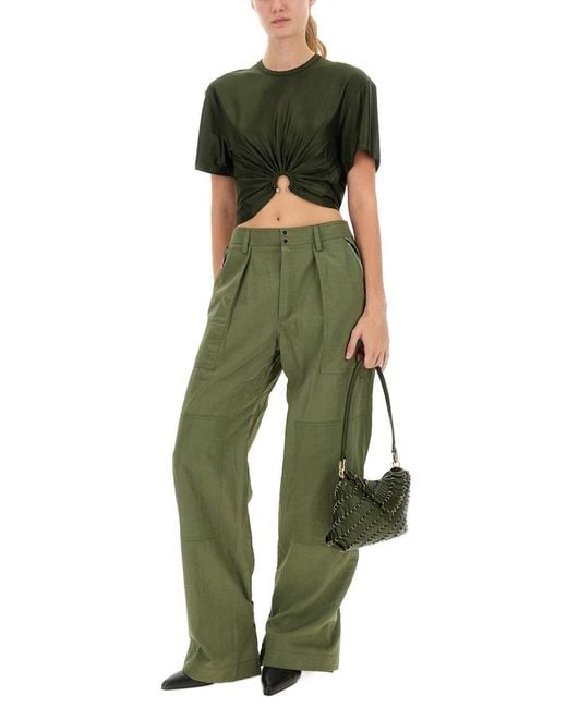 Rabanne Green Cargo Pants