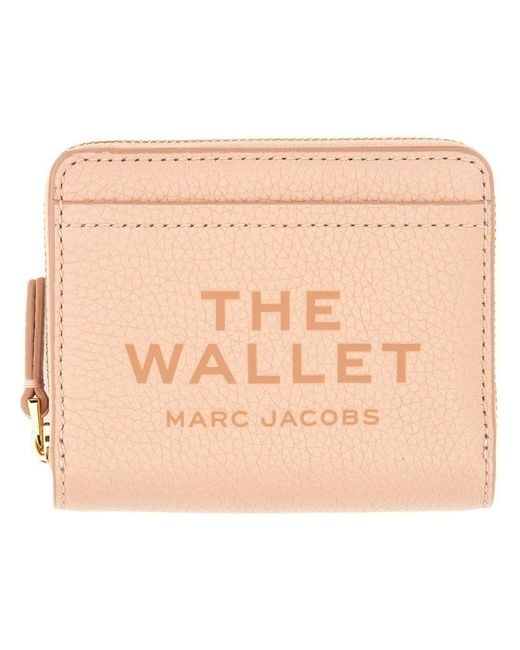 Marc Jacobs "the Compact" Mini Wallet in het Natural