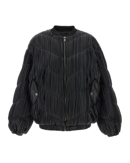 Ruota Birger Christensen Pieghe Bomber di ROTATE BIRGER CHRISTENSEN in Black
