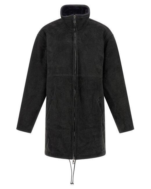Giorgio Brato Long Sheepskin in het Black voor heren