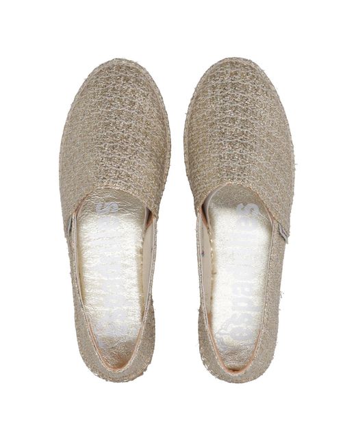 Chaussures plates gris Espadrilles en coloris Gray