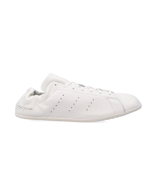 Y-3 White Stan Smith Lo Pro Leather Sneakers