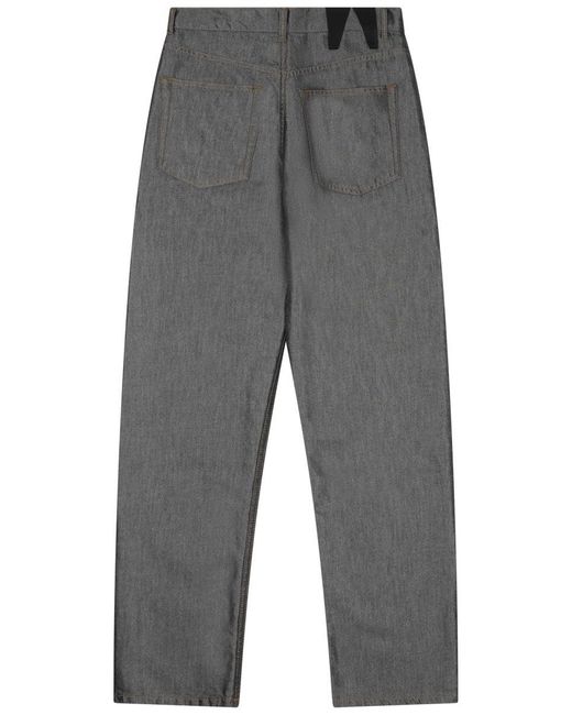 DARKPARK Gray Denim Pants With Chain