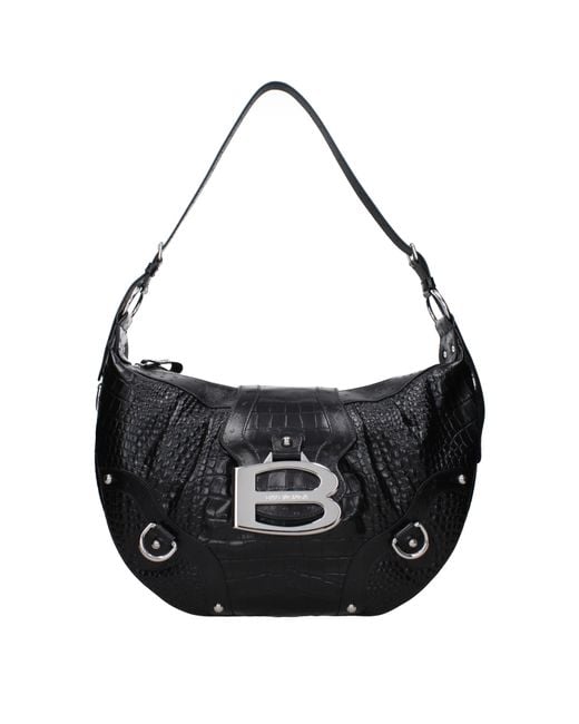 Balenciaga Black Essex Hobo Shoulder Bag Leather