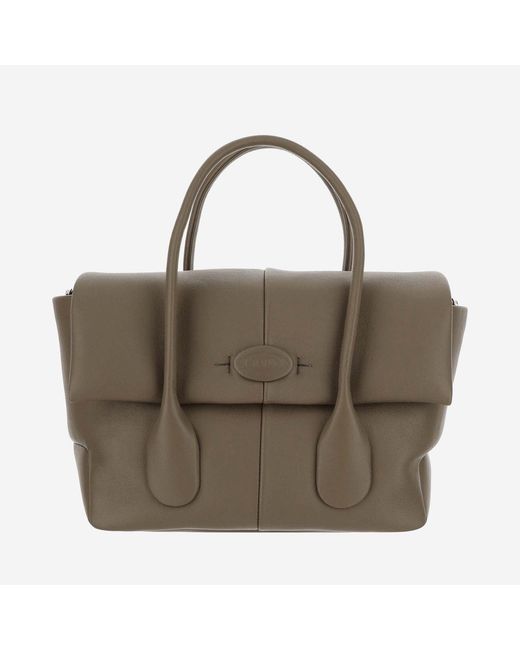 Tod's Brown Di Bag Reverse Leather Small