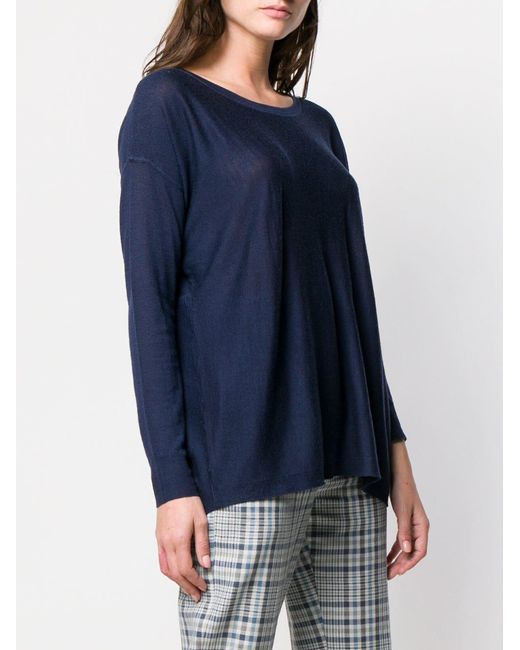 LA ROSE Blue Sottomettimi Fine Knit Sweater