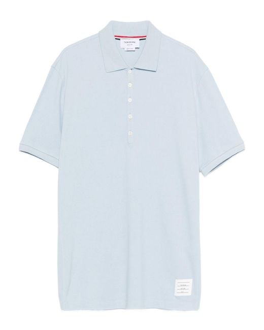 Thom Browne Baumwoll-Poloshirt in White für Herren
