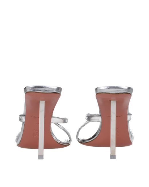 AMINA MUADDI White Adriana Patent Leather Sandals