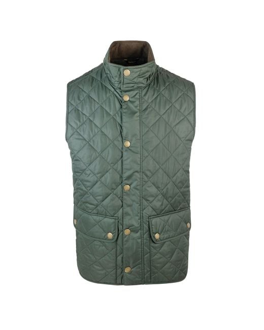 Barbour Green Gilet New Lowerdale Verde