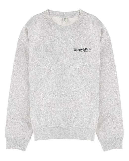 SPORTY&RICH White Sweatshirt With Logo