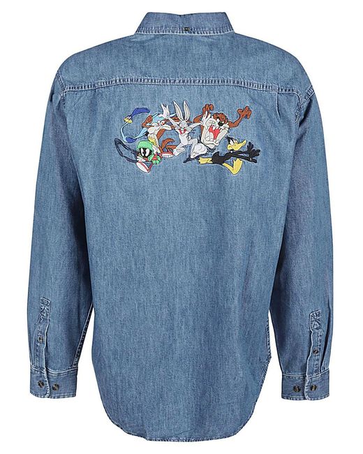 Iuter Blue Looney Tunes Denim Shirt