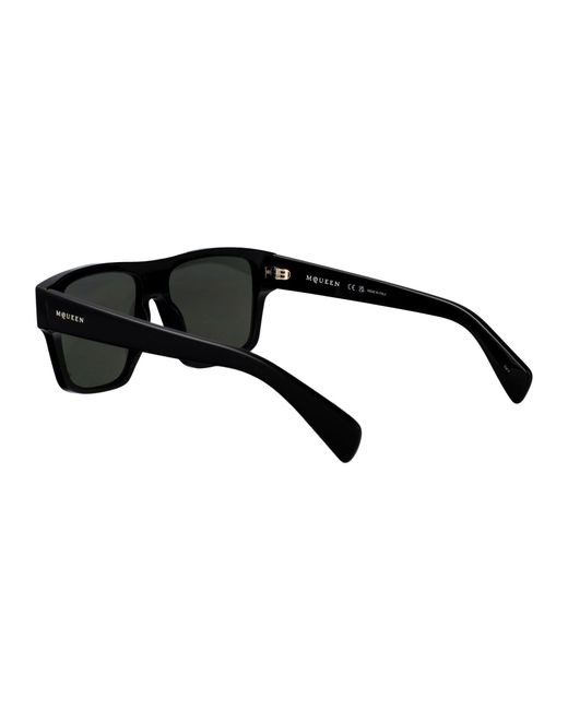 McQueen Black Acetate Sunglasses