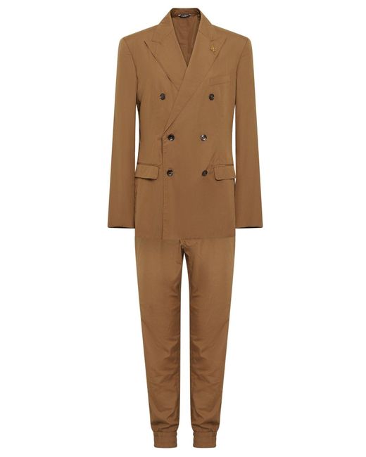Dolce & Gabbana Brown Double-breasted Suit for men