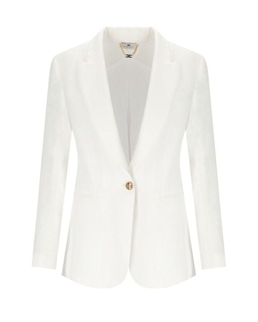 Elisabetta Franchi White Jackets