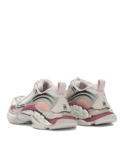 Balenciaga White "Triple S.2" Low-Top Sneakers