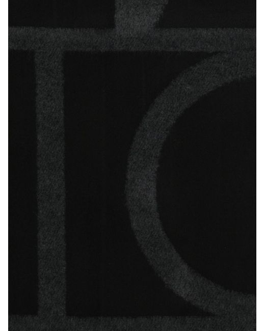 Totême Sjaal Met Monogramprint in het Black