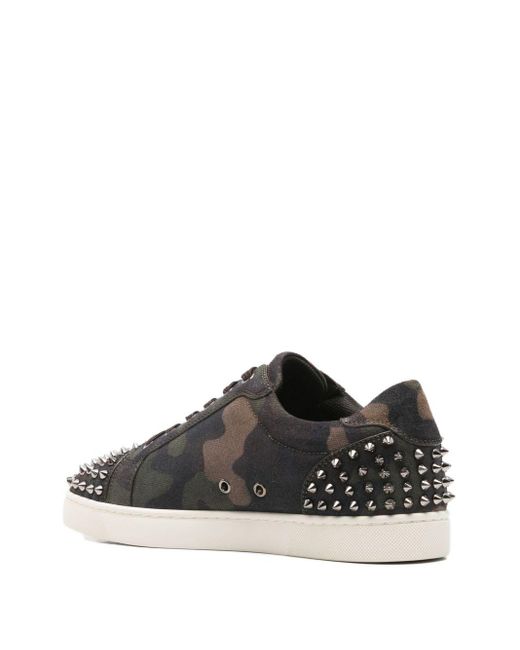 Christian Louboutin Brown Seavaste 2 Camouflage Leather Trainers for men