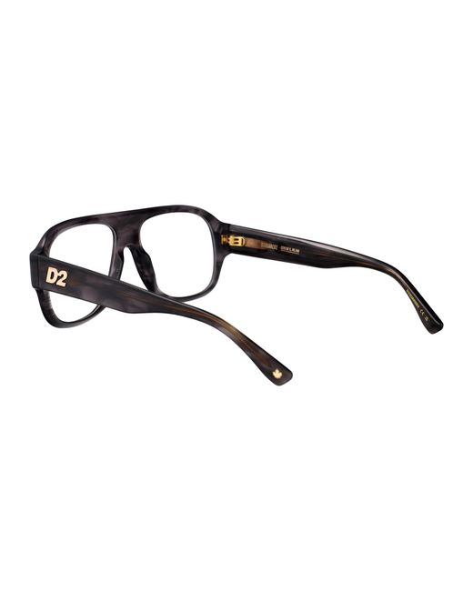 DSquared² Black Aviator Optical D2 0125 2 W8 for men