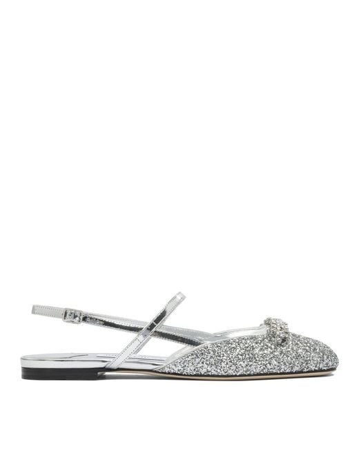 Jimmy Choo "belinda" Slingback Ballerina's in het White