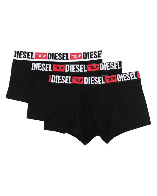 DIESEL Black Set Of 3 Umbx Damien Boxers