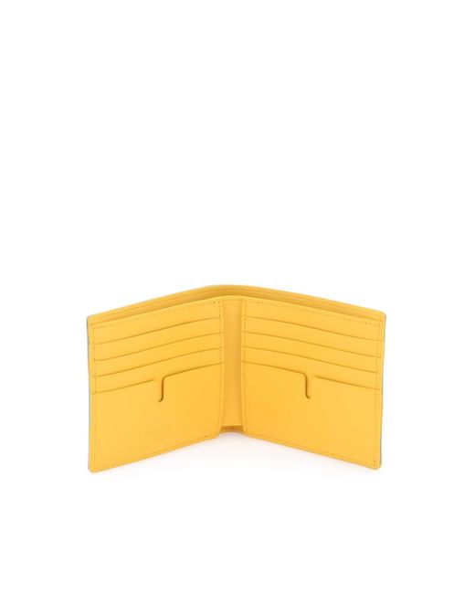 Burberry BI Fold Check Brieftasche in Yellow für Herren
