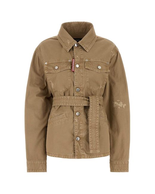DSquared² Brown Dsquared Cotton Jacket