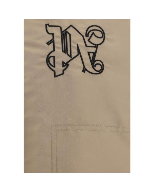 Palm Angels Natural Padded Bomber Jacket for men