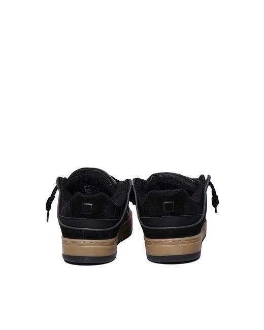 DATE. Sneakers à lacets en daim noir Date en coloris Black