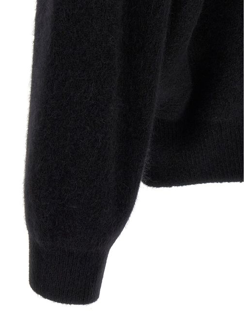 Rick Owens Hooded Wool Cardigan in Black für Herren