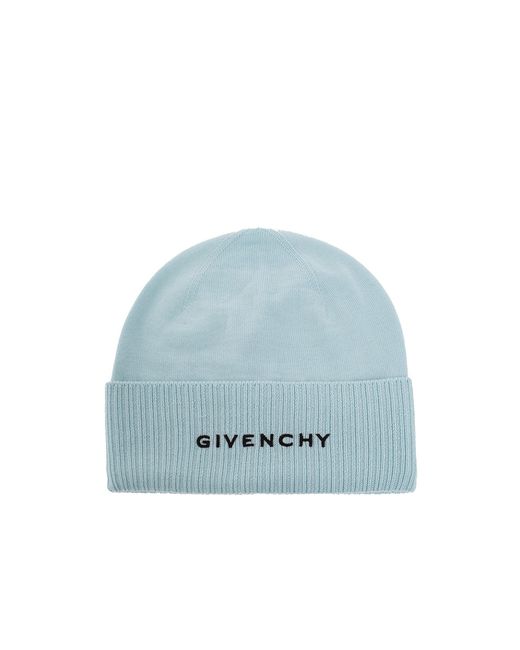 Givenchy Wool Logo Hat in het Blue