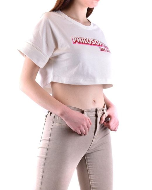 Philosophy Di Lorenzo Serafini Pink Classic Comfort T-Shirt For