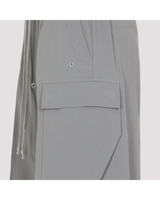 Rick Owens Gray Cargobelas Pants