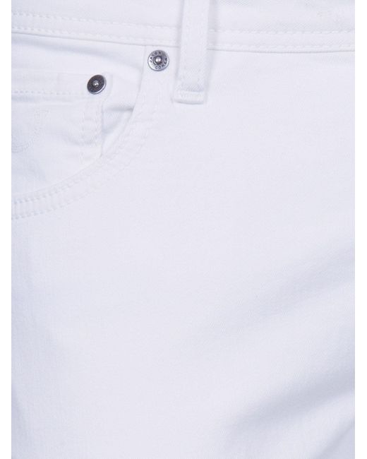 Jacob Cohen White Pant 5 Pkt Slim Fit Nick for men