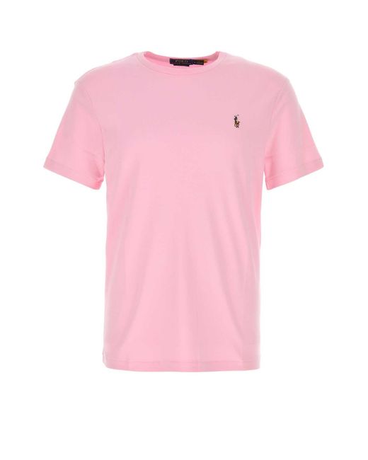Polo Ralph Lauren Pink Cotton T Shirt