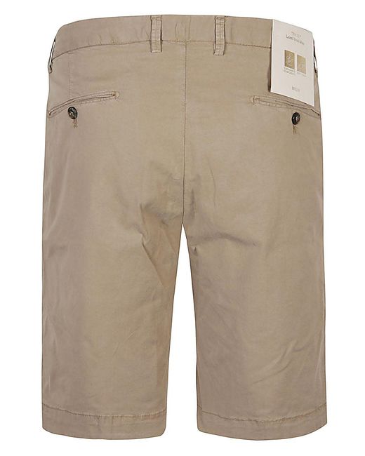 BRIGLIA Natural Drawstring Shorts
