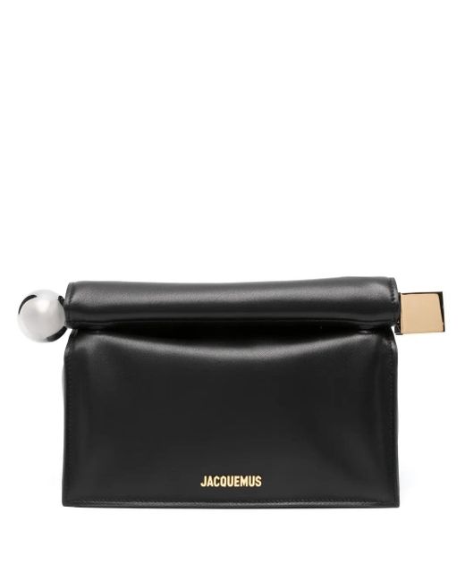 Jacquemus Black La Pochette Rond Carré Shoulder Bag
