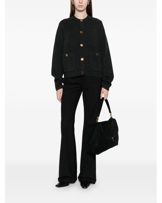 Totême  Black Wool Cardigan