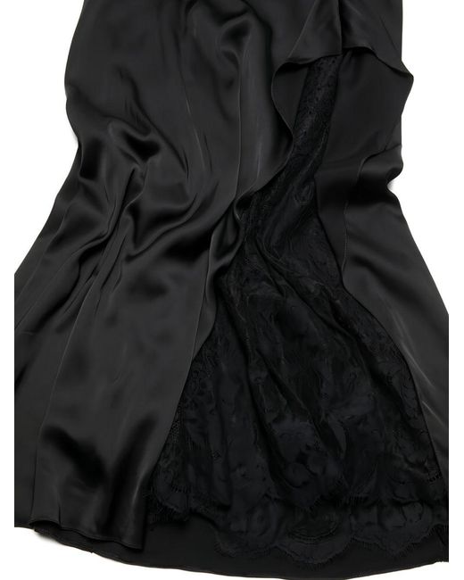 Acne Black Lace V-Neck Spaghetti