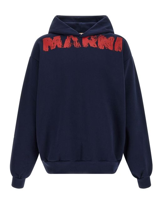 Marni Monolith' Hoodie in Blue für Herren