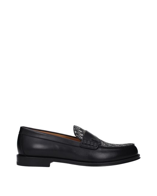 Dior Black Mocassini Granville Leather for men