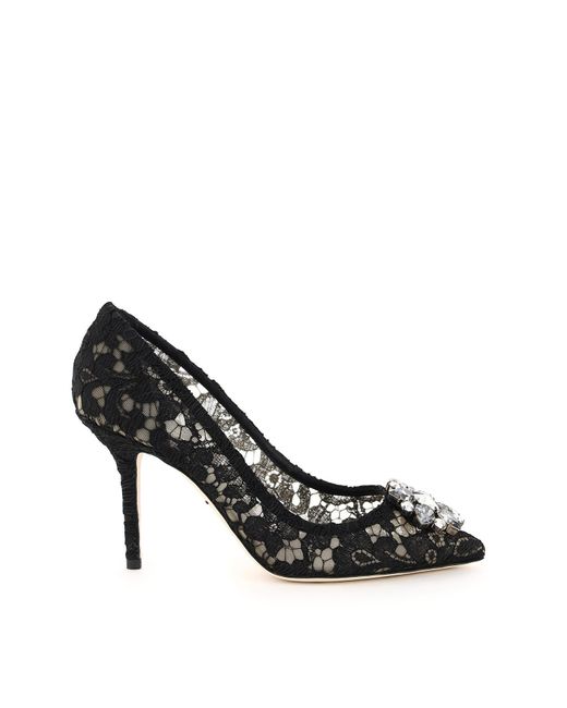 Zapatos de tacón Bellucci de encaje Charmant de Dolce & Gabbana de color Black
