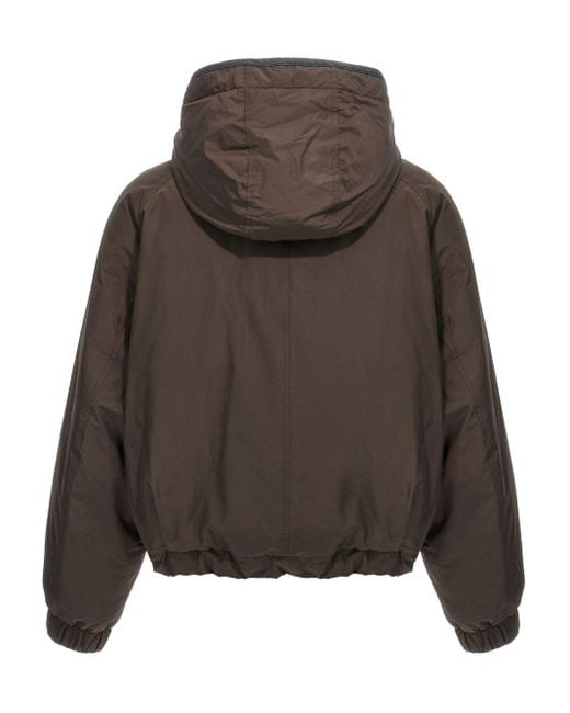 Brunello Cucinelli Brown Cropped Down Jacket