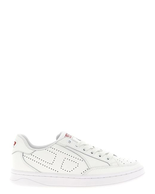 DIESEL White 'S-Dakota Low W' Sneakers