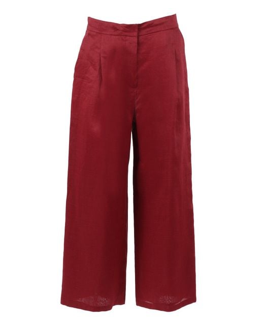 Max Mara Red Trousers