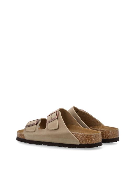 Birkenstock White Arizona Oiled Leather Sandals