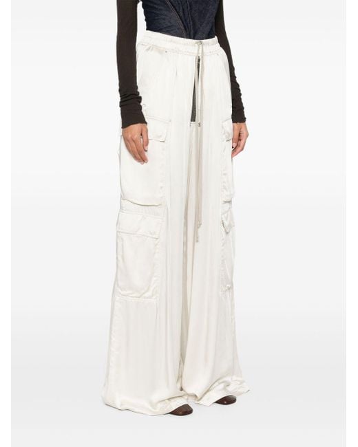Rick Owens White Cargobelas Cargohose