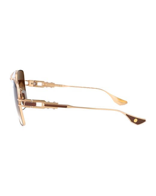 Dita Eyewear Brown Aviator Sunglasses Dts159 A 05 05