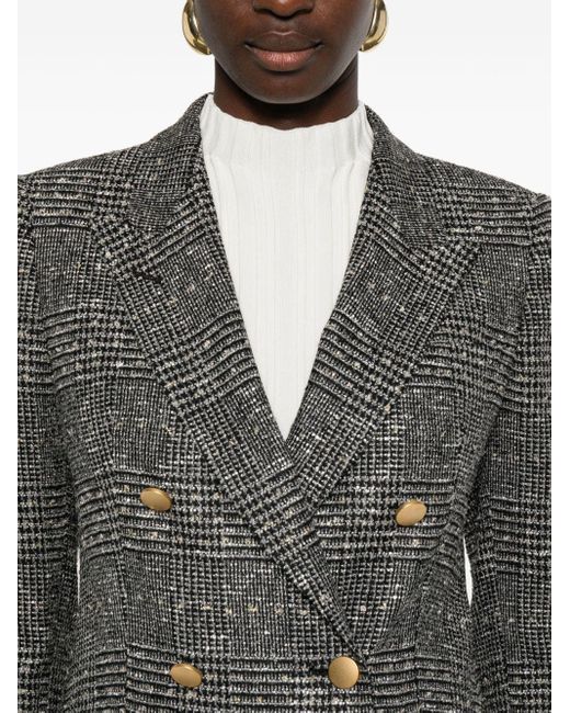 Tagliatore Gray Tailored Double-Breasted Jacket