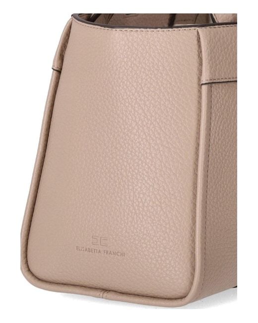 Elisabetta Franchi Natural Medium Handbag
