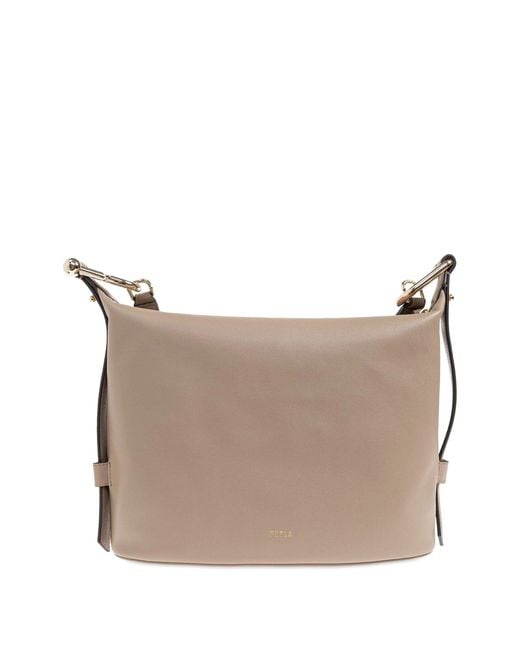 Furla Gray Nuvola M Hobo